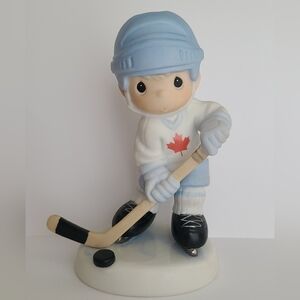 Precious Moments Canadian Hockey Limited Edition Collector Porcelain Figurine